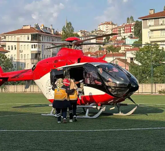 Kastamonu'da yanan bebek için gökyüzü seferber oldu