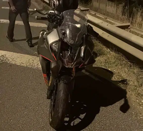 Bolu D-100 karayolunda motosiklet kazası