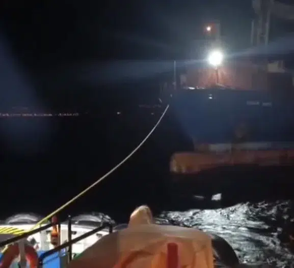 Çanakkale Boğazı’nda yük gemisi alarmı
