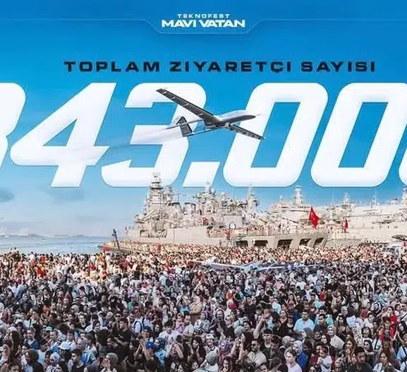 Mavi Vatan coşkusu TEKNOFEST'e 343 bin kişi akın etti