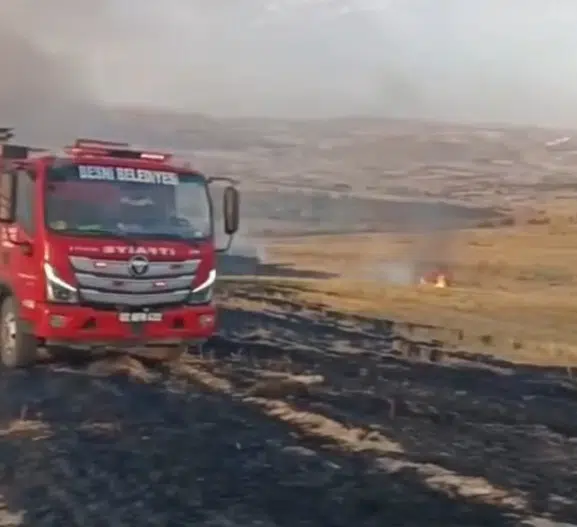Besni'de korkutan alevler: İtfaiye ekipleri zamanla yarıştı