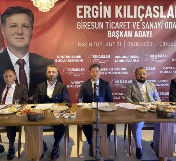 Giresun iş dünyasında yeni dönem: Ergin Kılıçaslan GTSO için kolları sıvadı