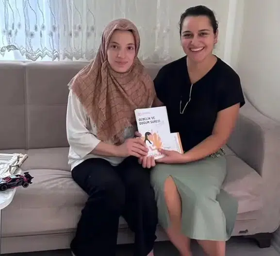 Boyabatlı anne adaylarının kapısı sağlık için çalınıyor