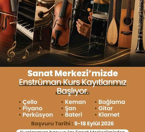 Merkezefendi'de müzik tutkunlarına kapılar açılıyor: Ücretsiz eğitim fırsatı