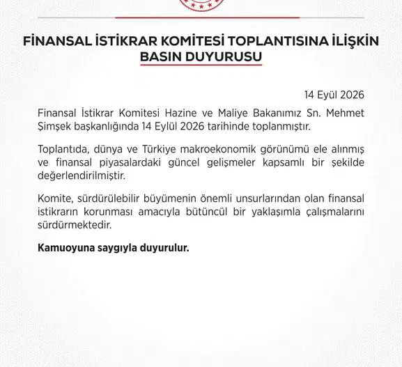 Ekonomi yönetiminden kritik zirve: Finansal istikrar için yeni yol haritası