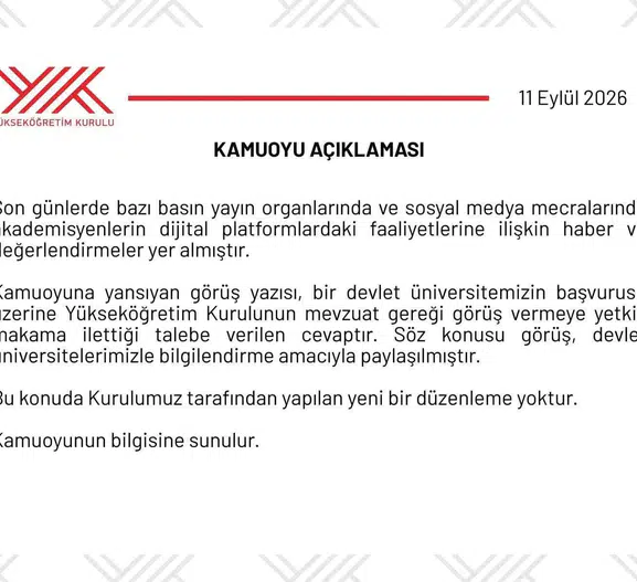 Akademisyenlerin sosyal medya paylaşımlarına kısıtlama mı geldi? YÖK'ten beklenen açıklama geldi