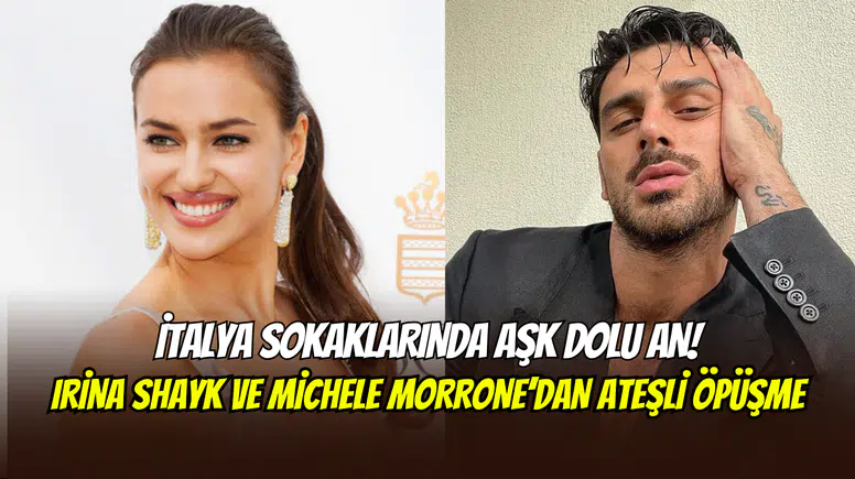 Irina Shayk ile Michele Morrone’den reklam filminde ateşli öpüşme