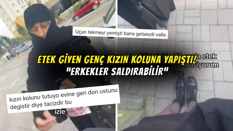 Çarşaflı Kadının Etek Giyen Genç Kıza Uyarısı Viral Oldu: “Erkekler Saldırabilir”