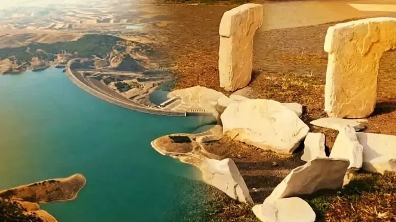 Baraj suları çekilince tarih gün yüzüne çıktı