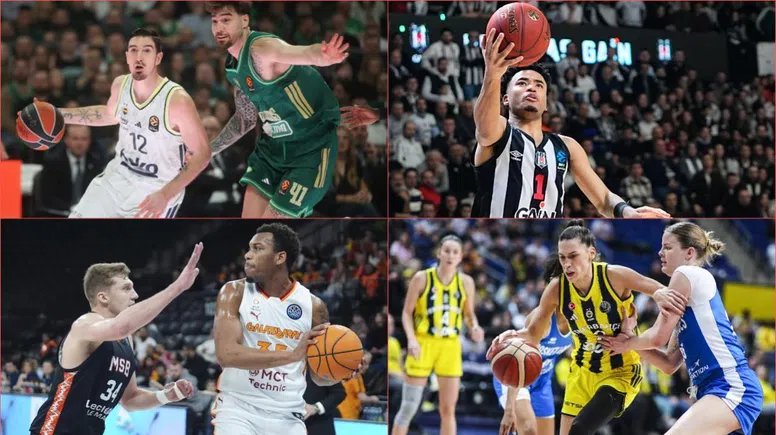 Türk basketbol takımları Avrupa'nın zirvesine yerleşti