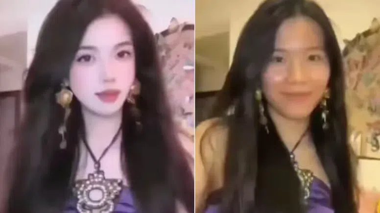 Canlı yayında filtre çöktü: gerçek yüz saniyeler içinde ifşa oldu