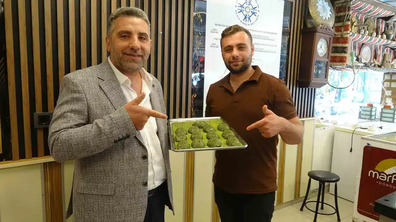 Kilis’in meşhur atom gerebiç tatlısı kapış kapış gidiyor
