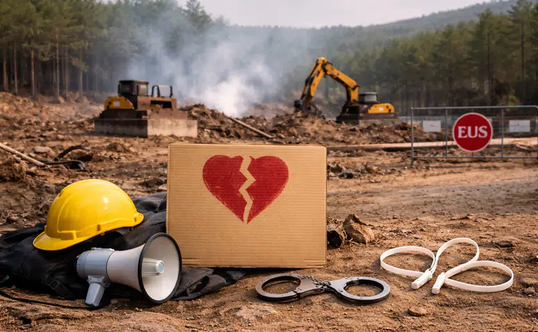 Akbelen’de çalışmalara tepki göstermişti: Gece yarısı gözaltına alındı