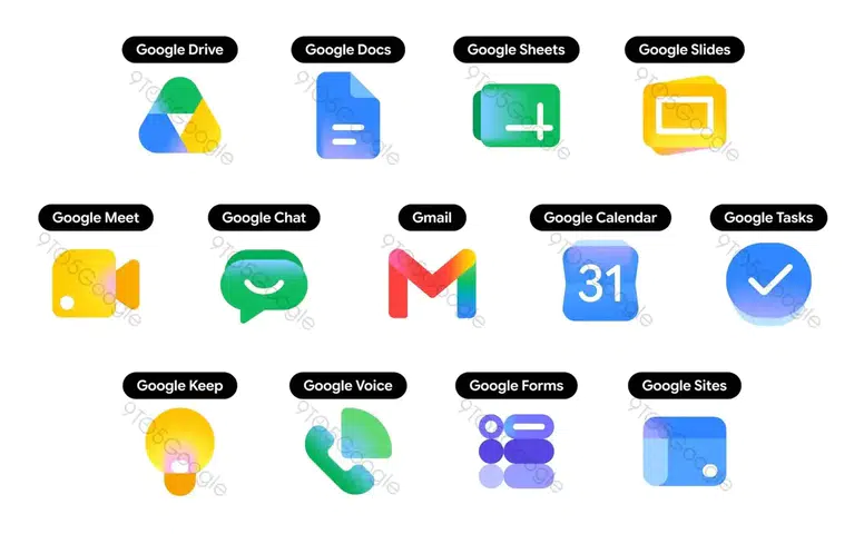 Gmail, Drive ve daha fazlası değişiyor: Google'ın yeni logo tasarımları sızdı