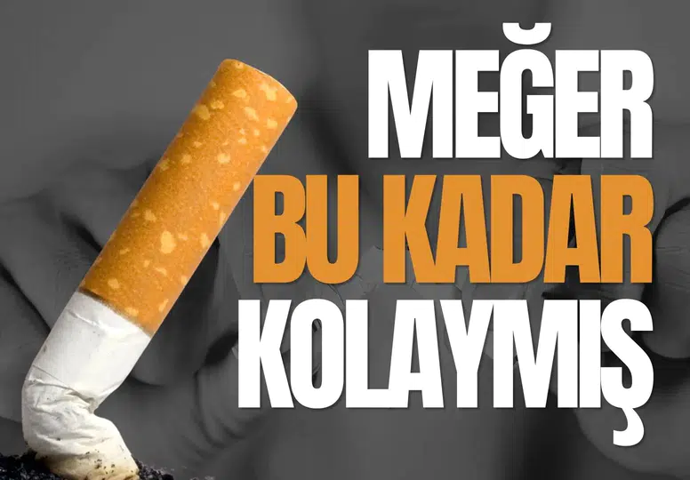 40 yıllık sigara alışkanlığını bir haftada bitirdi