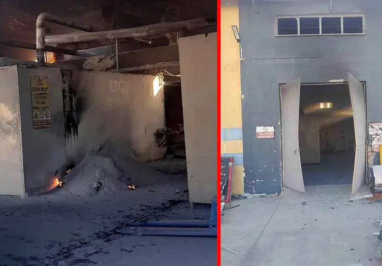 Korkunç patlama: Eritme kazanı bomba gibi infilak etti, 3 işçi yaralandı