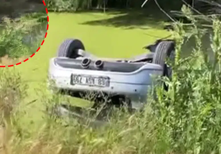 Aksaray’da esrarengiz ölüm: Drenaj kuyusuna gömülü otomobilde iki cansız beden bulundu