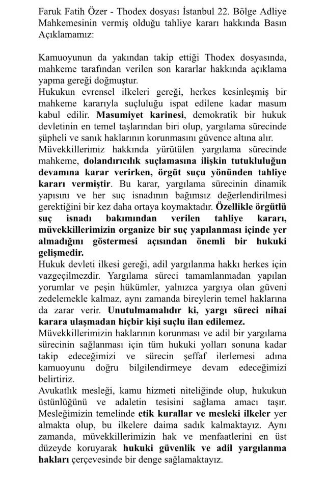 Thodex Kurucusu Faruk Fatih Özer Tahliye Edildi (1)-1