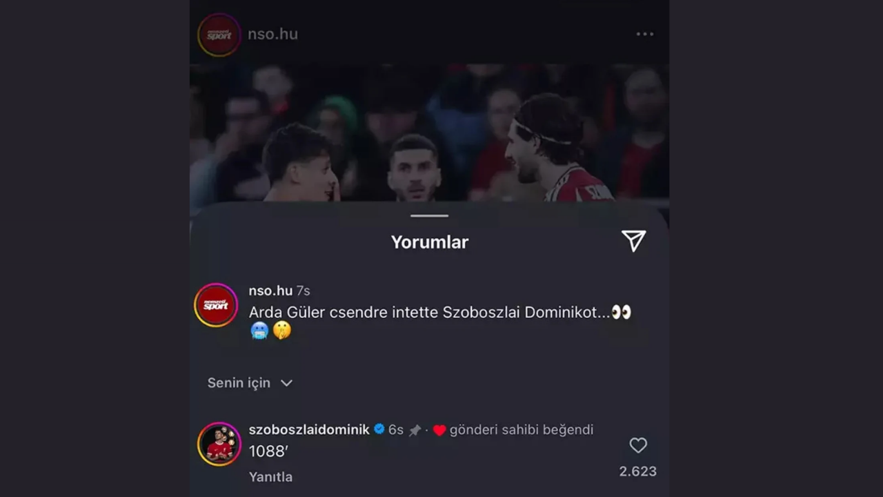 Arda Güler ‘’Sus’’ Işareti Yapmıştı Dominik Szoboszlai Sahada Değil ‘’Sosyal Medyada’’ Cevap Verebildi