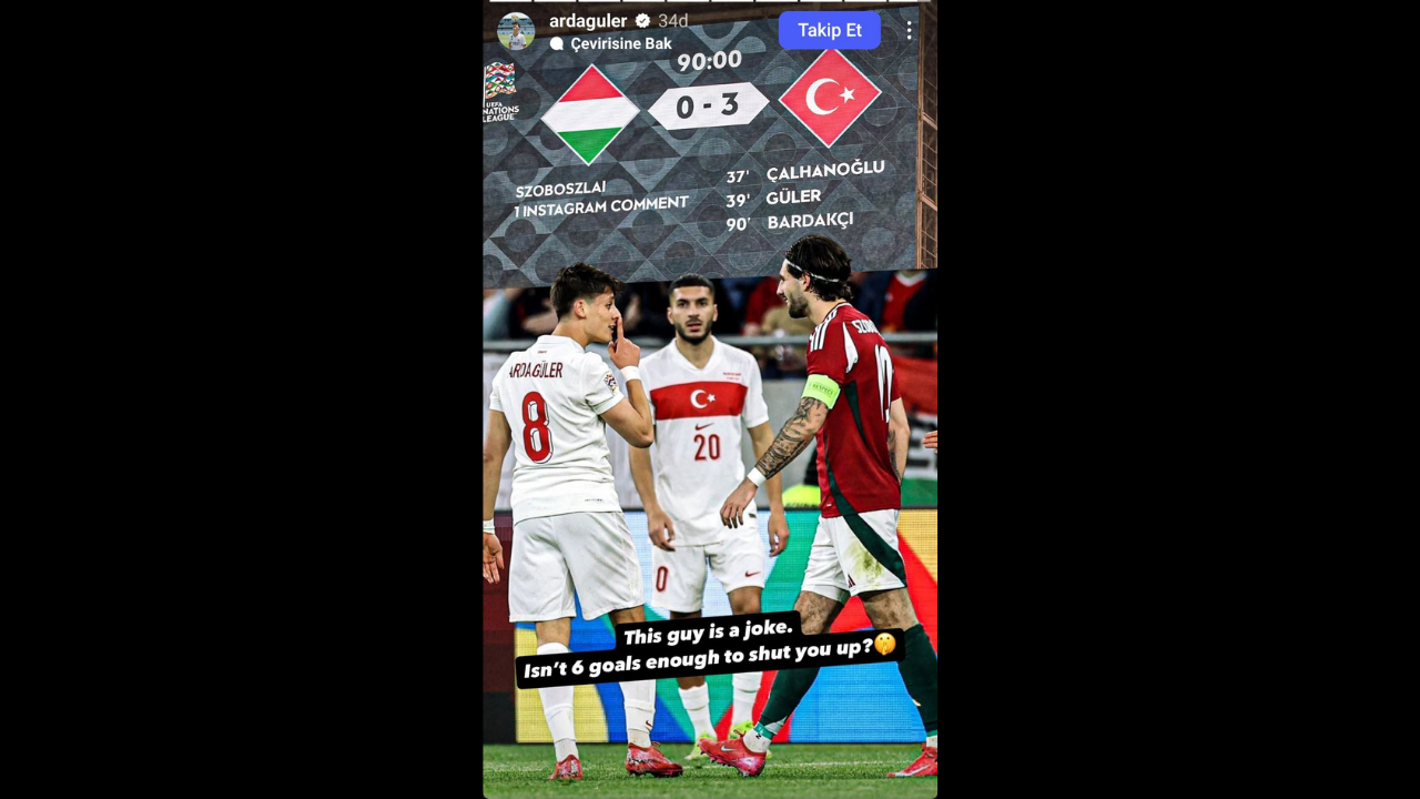 Arda Güler’den Szoboszlai’ye Olay Cevap Susturmak Için 6 Gol Yetmedi Mi (3)