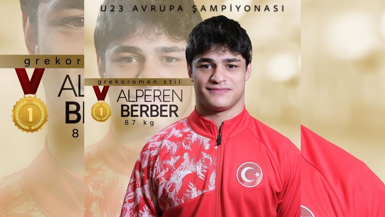 Milli Güreşçi Alperen Berber, U23 Avrupa Şampiyonası’nda Altın Madalya Kazandı