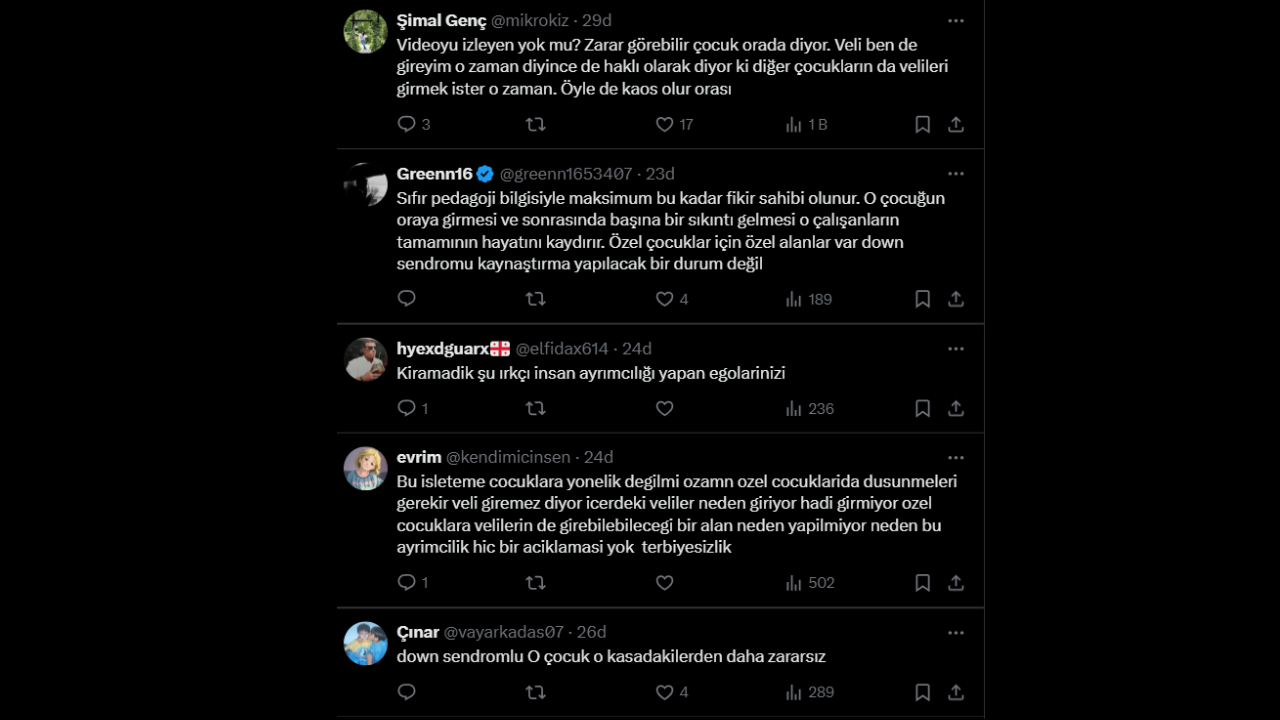 Ankara’da Down Sendromlu Çocuğa Çirkin Ayrımcılık Oyun Alanına Girmesi Engellendi-1