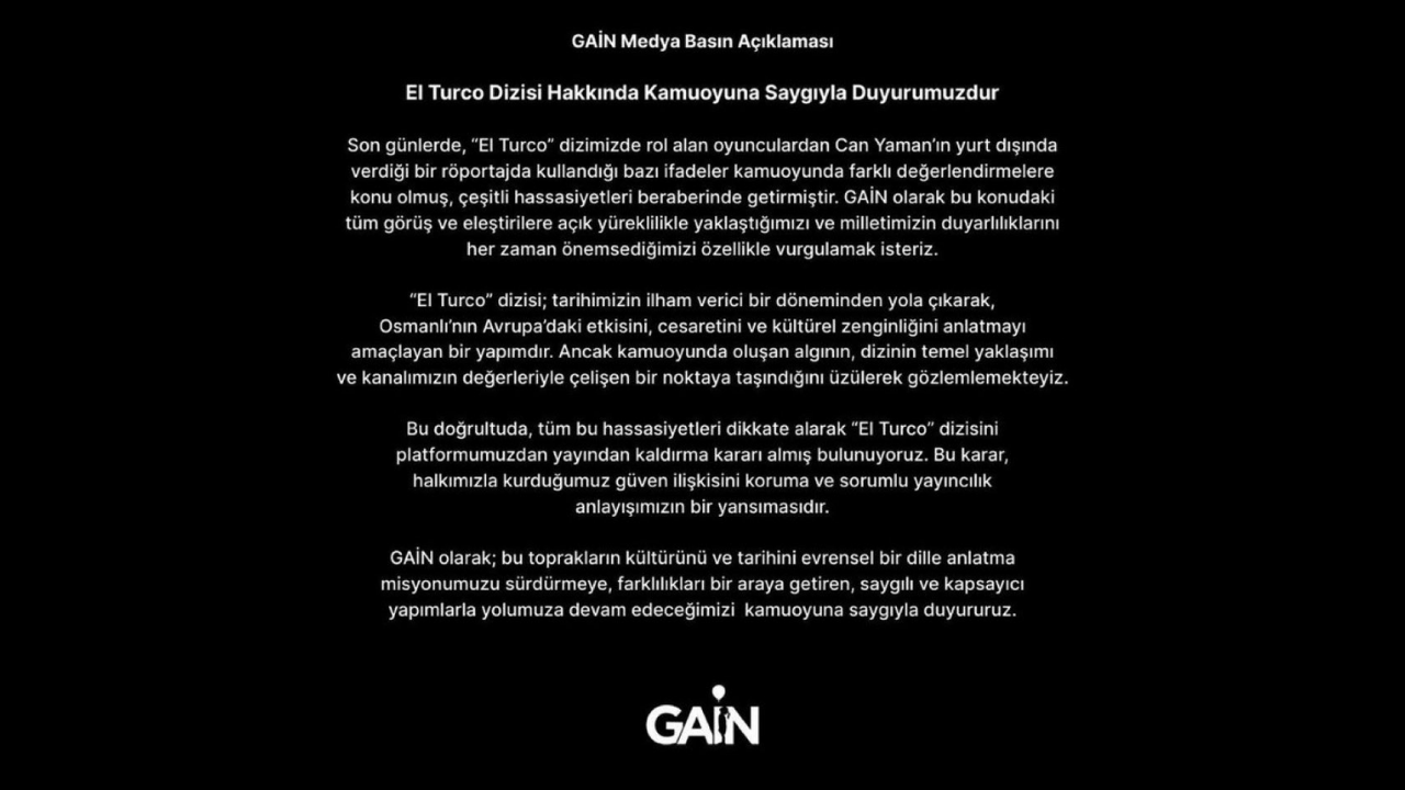 Can Yaman’ın ‘’İtalya’’ Cevabı Pahalıya Patladı Gain, El Turco Dizisini Kaldırdı (2)