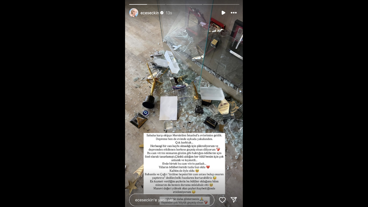 Ece Seçkin, Depreme Uykuda Yakalandı “Yılların Emeği Tuzla Buz Oldu” (2)