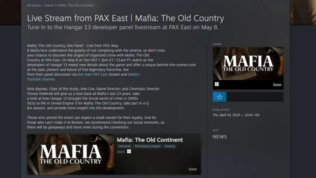 Mafia The Old Country Geliyor Çıkış Tarihi Açıklandı (2)
