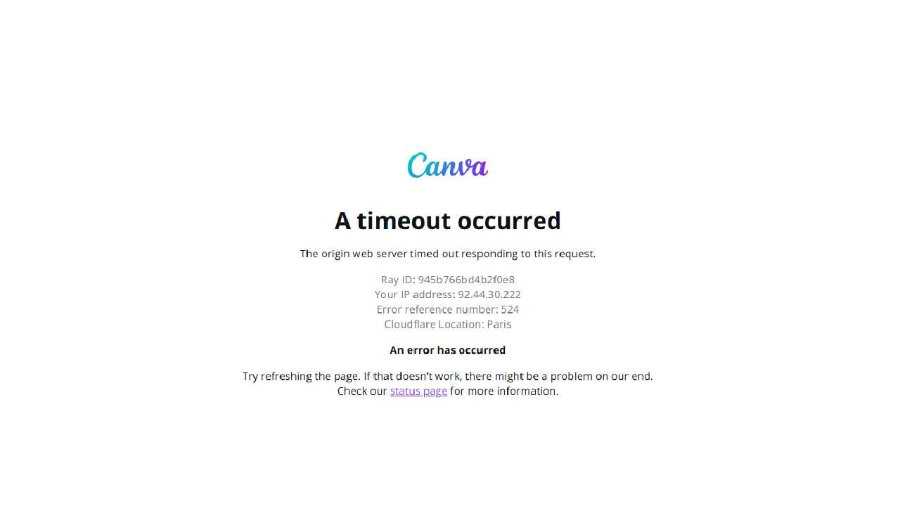 Canva Çöktü Mü, Neden Açılmıyor Canva’da Zaman Aşımı Hatası Yaşanıyor
