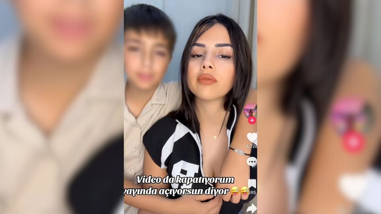 Tiktok Fenomeninin Oğluyla Çektiği Videolar Şok Etti! (5)
