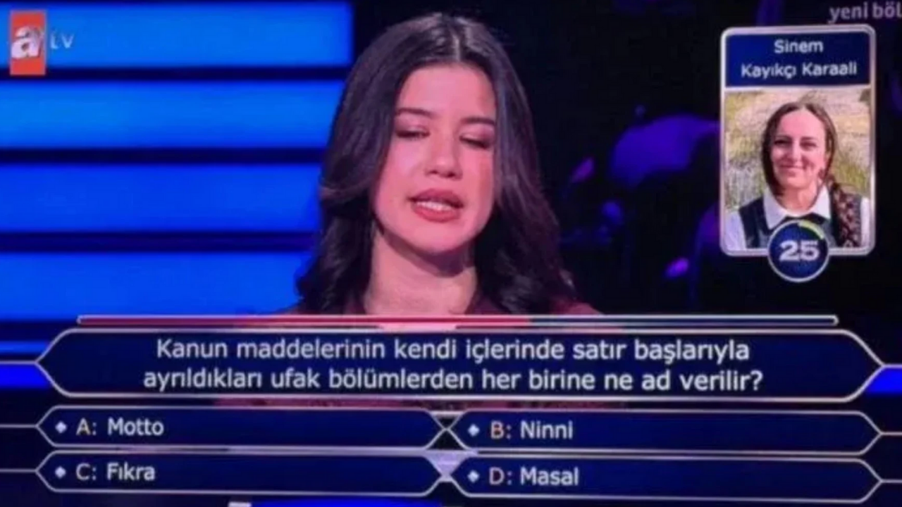 Kim Milyoner Olmak İster’de Şaşırtan An Hukuk Öğrencisi Fıkra Sorusunu Bilemedi (1)