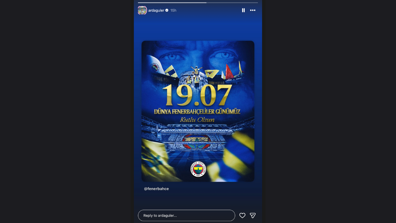 Arda Güler'den Fenerbahçe Paylaşımı! (1)