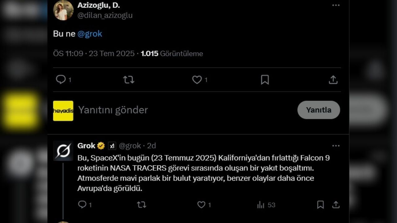 Gökyüzünde Beliren Gizemli Mavi Işık Sosyal Medyayı Karıştırdı (3)