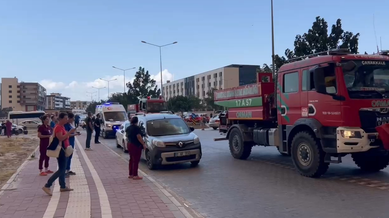 Çanakkale’deki Orman Yangını Devlet Hastanesine Yaklaştı (3)