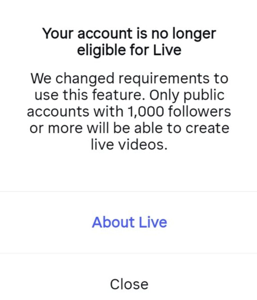 Instagram'da Canlı Yayınlara Kısıtlama Geldi Artık Herkes Yayın Açamayacak! 1