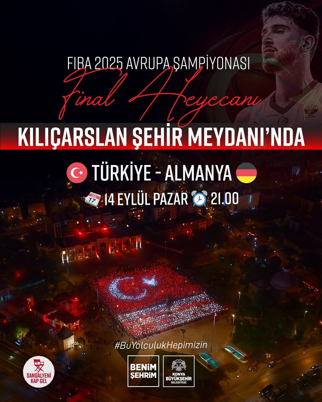Konya Dev Ekran Nerede Türkiye – Almanya Eurobasket 2025 Finali Dev Ekranla İzlenecek!11