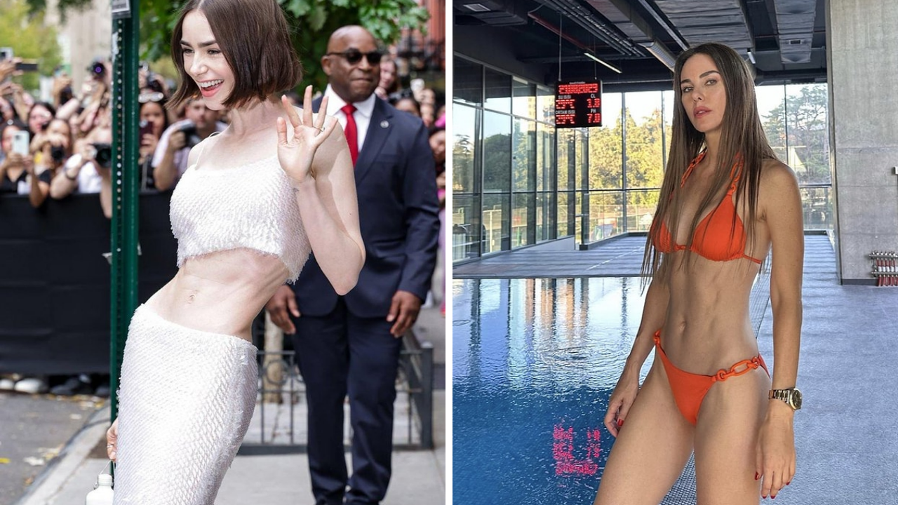 Lily Collins’in İncecik Beli Ve Karın Kasları Gündem Oldu! Defne Samyeli’nin Hollywood Versiyonu