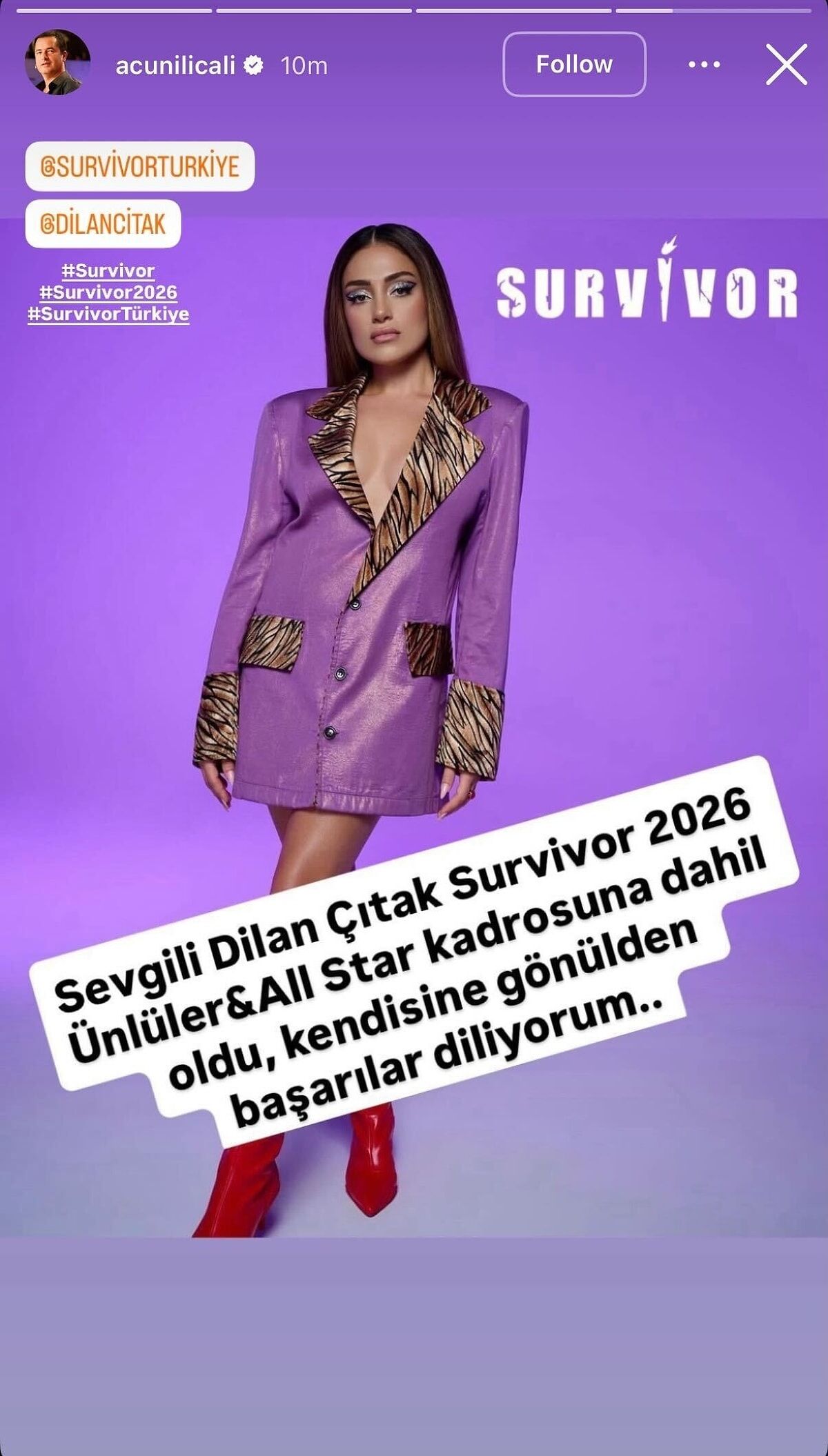 İbrahim Tatlıses'in Kızı Dilan Çıtak Survivor 2026 Kadrosuna Dahil Oldu!1