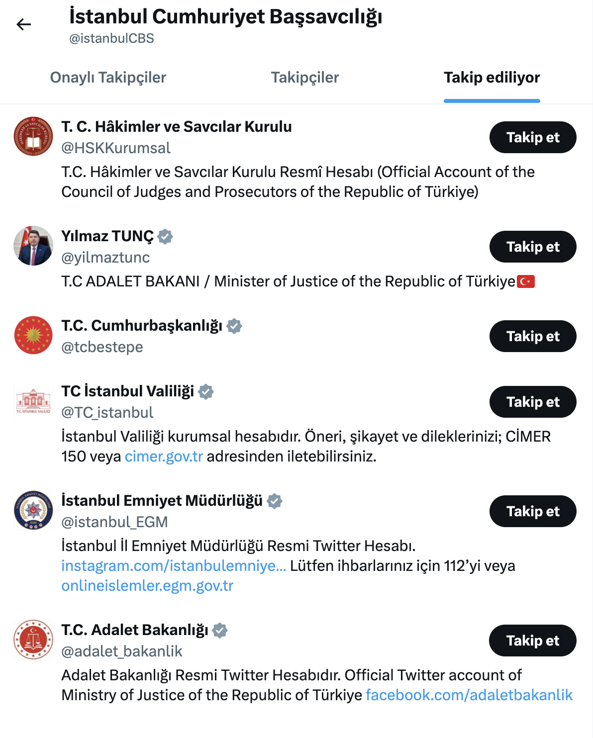 İstanbul Cumhuriyet Başsavcılığı Twitter (X) Hesabı Açtı