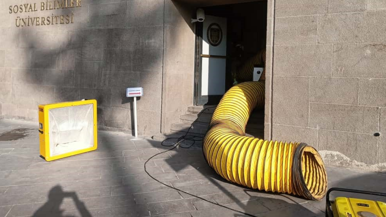 Ankara Sosyal Bilimler Üniversitesi’nde Korkutan Anlar 6 Kişi Hastaneye Kaldırıldı (2)