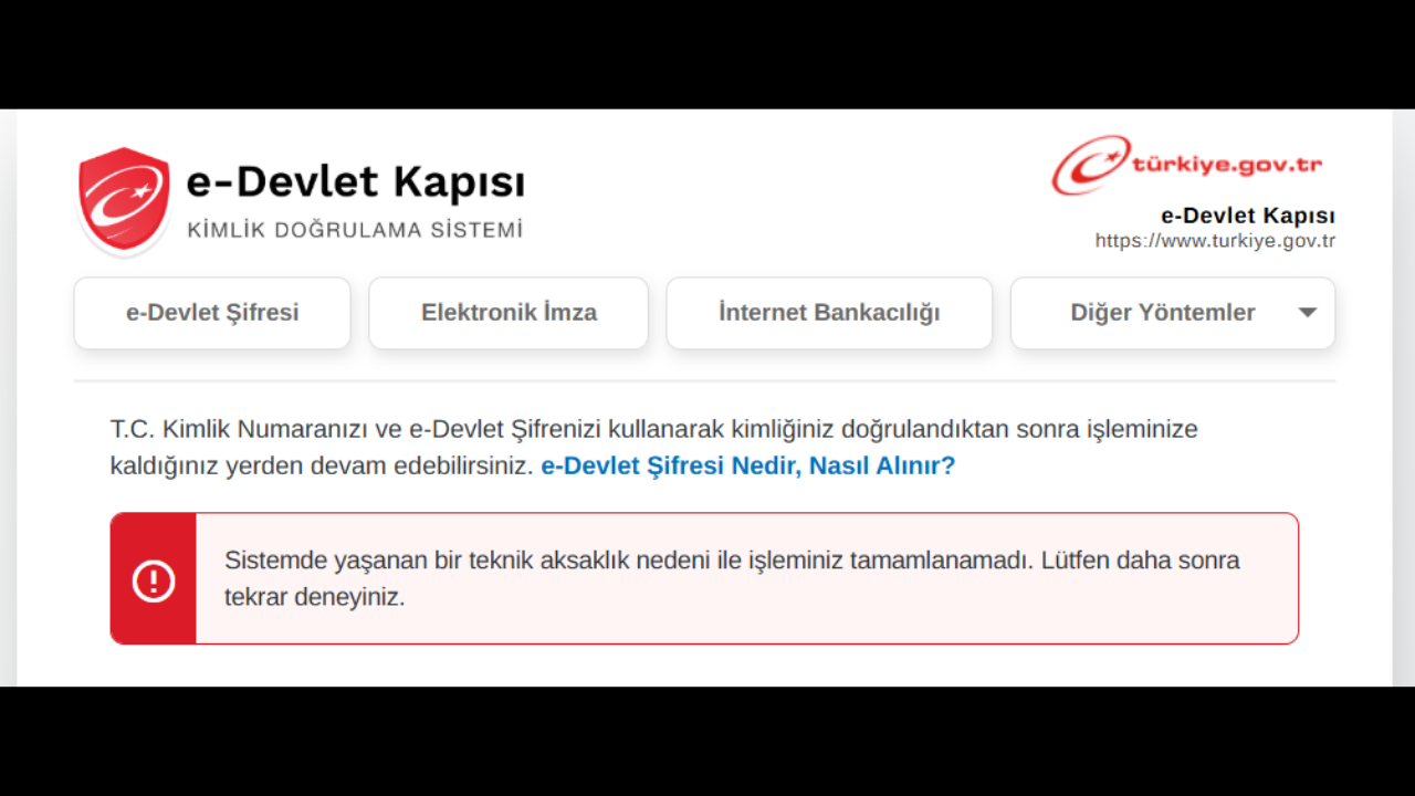 E Devlet Çöktü Mü 10 Kasım 2025 E Devlet Giriş Sorunu Çözümü (1)
