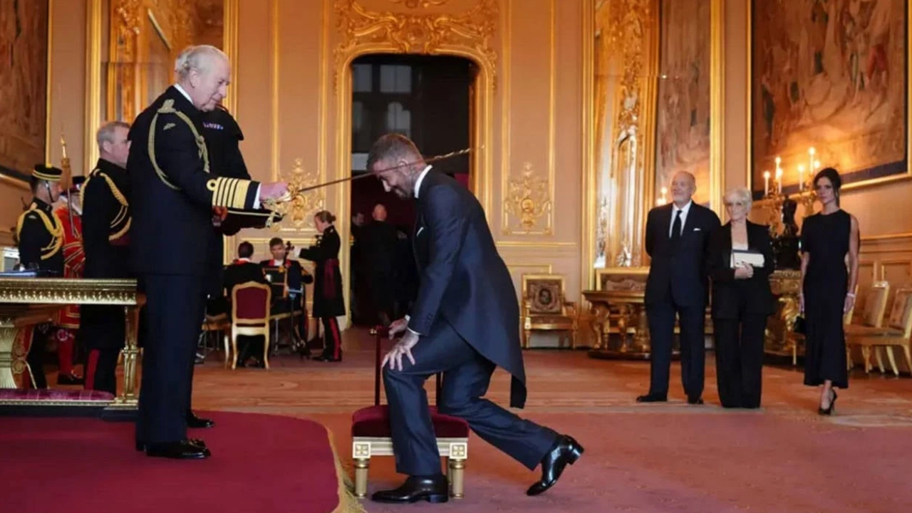 Eski İngiliz Futbolcu David Beckham’a Şövalye Unvanı Verildi (1)