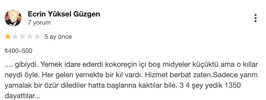 Gurbetçi Ailenin Zehirlendiği İşletmeye Yapılan Müşteri Yorumları İfşa Oldu 2025 11 14 16.19.37