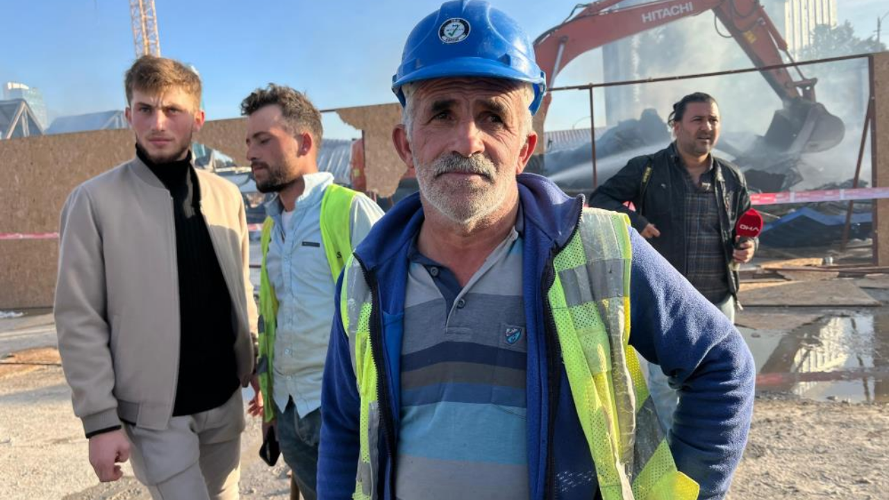 İzmir Bayraklı’da Şantiyede Korkutan Yangın 5 Konteyner Ve 2 Araç Kullanılamaz Hâlde (1)