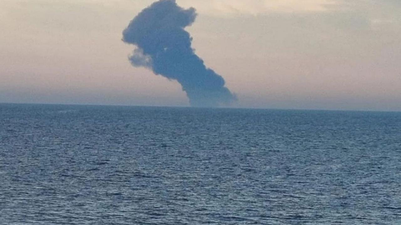 Kocaeli Açıklarında Rus Tankerinde Patlama! (1)