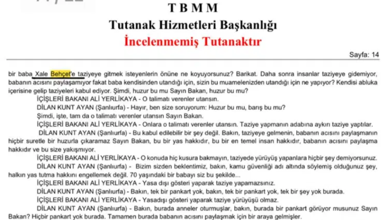 Tbmm Tutanaklarında Ilk Kez Kürtçe Yer Aldı 2 Saat Sonra Kaldırıldı (1)