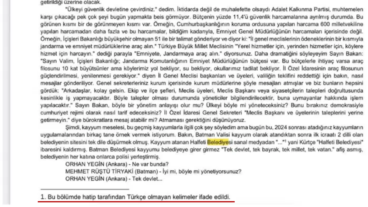 Tbmm Tutanaklarında Ilk Kez Kürtçe Yer Aldı 2 Saat Sonra Kaldırıldı