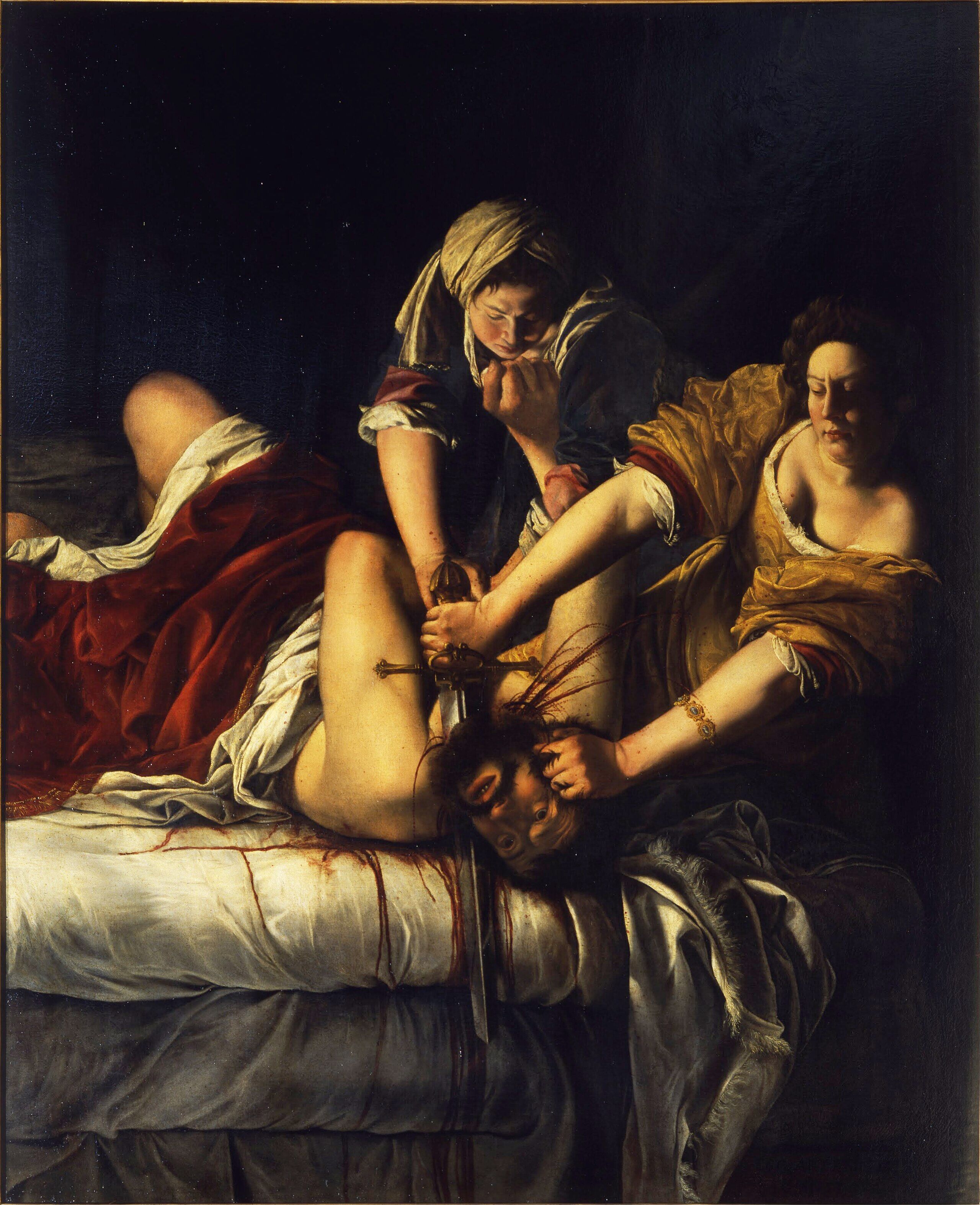 Artemisia Gentileschi’nin Judith Holofernes’i Öldürürken Tablosu 3