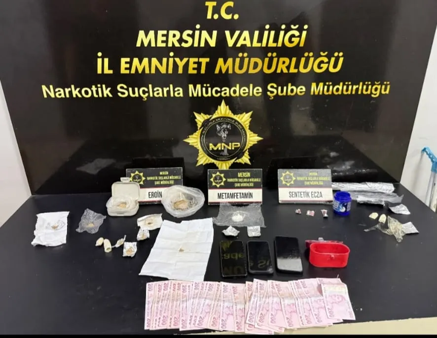 Mersin narkotik ekiplerinden zehir tacirlerine ağır darbe: 4 kişi cezaevine gönderildi